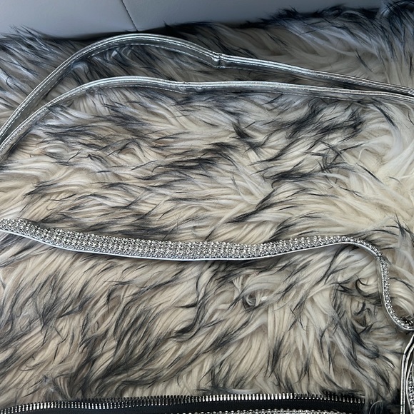 NWT Urban Expressions Rhinestone All Over 2 Strap All Evening Bag. - Picture 8 of 11